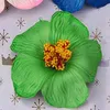 100pcs 9cm Frangipane Frangipani Fleur Sinensis Tête de fleur artificielle Hibiscus 16 Colors9742654