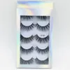 5 par 825mm naturliga 3D falska ögonfransar falska fransar makeup kit fransar förlängning mink ögon frans maquiagem1750435