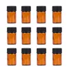 1ml 2ml 3ml 5ml Amber Glass Bottle Mini Essential Oil Jars Cosmetic Sample Packing Perfume Storage Container Vial Pots