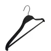 Zwarte plastic hangers kleding jas hanger antislip opslag rack hangers voor thuisgebruik