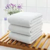 70*140cm Hotel Bath Towels Guest House 100% Cotton White Towel Soft Bathroom Supplies Unisex Usage Natural Safe Bath Towel DH0710