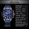 Orologi LIGE Mens superiore di marca dell'orologio di lusso del quarzo blu orologio uomini della vigilanza impermeabile del cronografo di sport Relogio Masculino CJ191116