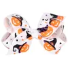 Baby Christmas Bow Barrets 12 Design Cartoon Imprimé Hallween Hair Bows Kids Kidwear Tièces Baby Bands Bands Filles Clips Hair 068525239