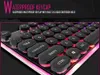 Original iMice AK-700 Game Keyboard Steam Punk 104 Keys Rainbow Backlit Keyboard USB Wired Waterproof Mechanical Feeling Gamer Keyboard