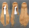 Light Brown Long Straight Women Lady Girl Party Anime Cosplay Wig Wigs + Wig Cap