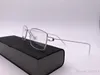 Design handgemaakte b-titianium plano bril frame mannen lichtgewicht no-schroef rechthoekige fullrim 52-19-145 Unisex ultra-licht voor recept brillen full-set case