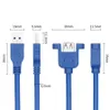 1.5M USB3.0 연장 케이블 USB 3.0 케이블 남성 여성에 대한 데이터 동기화와 나사 패널 장착 프린터 하드 디스크의 경우