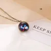 Hot Fashion Smycken Kosmisk Starry Sky Luminous Pendant Halsband Vintage Necklace