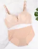 Bras mulheres sutiã calcinha empurrar sutiãs set feminino sutiã sem fio lingerie sem costura lingerie moda sexy calcinhas verão cueca mulheres a4382