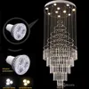 LED Wisiorek Lampa Światła Art Design Salon Restauracja Żyrandole Światła K9 Crystal Fixury AC110-240V Kryształowe lampy sufitowe Oświetlenie