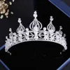 Charmig Princess Champagne Silver Pärlor Kristaller Bridal Tiaras Crowns Bridal Headpieces Brudtillbehör Bröllop Tiaras / Kronor T303591