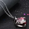 Locket screw Heart Necklace for women luxury jewelry keepsake pendant cremation memorial ashes urn birthstone necklace