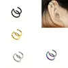 Anodized Stainless Steel Ear Cartilage Cuffs Colorful Septum Earrings For Women and Girls