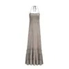 Sommar sexig rygglös bandage wrap bröst boho strandklänning kvinnor elegant bohemisk mantel femme casual party maxi