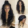 Perruque Lace Frontal wig 360 naturelle ondulée, cheveux naturels, couleur naturelle, densité 150%, avec cheveux de bébé, pour femmes noires