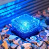 Outdoor Solar Ice Cegle Lampa LED Podziemne Lampy Kwadratowe Dziedziniec Buried Lampy Yard Ground Deck Light Led Solar Garden Light