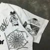 Großhandels-Sommer-Männer Modedesigner-T-Shirts Hip Hop Kurzarm Geeignete Baumwolle Männer Frauen Print T-Shirt 2 Farben