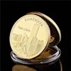 5pcs 2001911 Rappelez-vous les attaques Statue de la Liberty Craft Us Heroes Goodness Value Gold plaqué Coin6196346