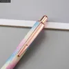 Ballpoint Pens 1pc Rainbow Glitter Gel Stuctory Cationalery Качественные поставщики офиса и школьные принадлежности 1 Инструменты1