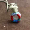 8ML Clay Ceramic Perfume Bottle Car Hanging Rope Empty Decoration Bottle Pendant Essential Oil Bottle Car Air Freshener GGA2441