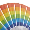 Rainbow Fan Pride Gay Pride LGBT Party Plástico Plástico Rainbow Handheld 23cm Fãs Festival de Música Clube Gifts Presentes de Evento