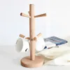 6 Haken Tree Shape Wood Coffee Thee Cup Rack Opslag Houder Stand Home Keuken Mok Opknoping Cyq0044