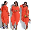 Rompers Summer Women Hot Long Lengeve Chiffon Romper Baggy Harem Jumpsuit Plazzo Plus Size Plus Size S5XL