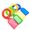 Storage Number Bracelet Keychain Plastic Spring Coil Keyring Bracelet Wristband Swimming Pool Hotel Tag Hand Ring Key Chain Holder