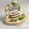 Creative Wood Ring Pillow Wedding Ceremony Forest Style Handmased Ring Holder Engagement Marriage Proposal Day Wedding Decorations326Q