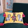 Lyxbroderad designer G Pillow Cushion Creative Decorative Pillow Velvet Material Hem Dekorativ kudde Jul Nyår 7534448