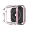 For Apple Watch Case Diamond Glitter Bling Crystal Diamonds Protective Cover PC Plated Bumper Frame for iWatch 38mm 42mm 40mm 44mm