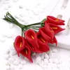 Dekoracyjne kwiaty wieńce 144 sztuk 3 cm mini pianka Calla Lily fałszywy bukiet sztuczne do dekoracji weselnej Walentynki
