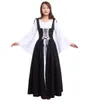 Costumes médiévaux d'Halloween pour femmes Adulte Renaissance habille des robes Carnaval Party Irish Victorian Corset Costume Cosplay COSPlay 264E