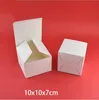 50pcs White Paper Gift Box Small Candy Cake Box Christmas Party Gift Packaging Large Cardboard Boxes Wholesale