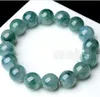 10 mm 100 % natürlicher grüner Jadeit der Güteklasse A, rundes Edelstein-Perlen-Armband, 7 5 Zoll, 279 Jahre