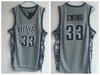 Vintage Georgetown Hoyas Allen Iverson 3 Patrick Ewing 33 College Basketball Jerseys Bethel High School Verde Costurado Shirts7107746