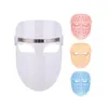 Home use 3 colors LED face mask PDT led light therapy mask facial skin tightening rejuvenation beauty machine CE approval DHL Free Ship