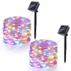 7m 12m 22m Solar Lamps LED String Lights 100/200 LED's Outdoor Fairy Holiday Christmas Party Kslubring Lawn Garden Waterdicht