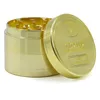 The World Over Gold Herb Grinder 40mm 50mm Diamètre Élégant 4 Pièces Broyeurs À Herbes En Alliage De Zinc Broyeur À Tabac Sec Accessoires Pour Fumer