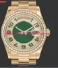 Montres de luxe Bracelet en acier inoxydable 18K or jaune montre diamant 118348 39mm mécanique mode montre-Bracelet pour homme
