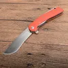 Oferta especial 3 mangos Color Flipper cuchillo plegable 440C hoja de punto de caída de satén mango G10 cuchillos de rescate de supervivencia para acampar al aire libre