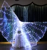P01 Ballroom dance led cloak Split white wings bellydance stage luminous led costumes perform wears dress butterfly party show cat4907849