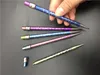 New Design Titanium Dab Tool Domeless Colored Pencil Titanium Nail with Titanium Dabber for Glass Water Pipes8771618