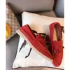 Luxury Designer Summer Charms Walk casual Shoes Women casual shoes Men Suede Calf Skin Muller shoes Brand classic Walking Flats