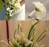 10 Köpfe weiße Calla-Lilien, künstliche Braut-Hochzeitsstrauß-Kopf, Latex, fühlt sich echt an, künstliche Blume, Hochzeitsdekoration, GB780