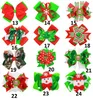 6 Inch Christmas Big Hiar Bows for Girls Santa Ribbon Snow Man Holiday Matching Outfits Childrens Xmas Hair Wear 24 Designs3520271