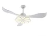 LED Modern Ceiling Light Fan Black Ceiling Fans With Lights Home Decorative Room Fan Lamp Dc Ceiling Fan Remote Control MYY243u