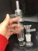 Mini tubo romo de agua de 14 mm, mini bong de plataforma petrolera de vidrio reciclado portátil barato con tazón de tabaco