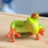 2017 Nouveau Artisanat Animal Artificiel Créatif Kawaii Micro Paysage Personnalisé Grenouille Figurine Décoration C19041601