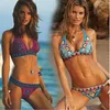 2 pièces ensemble de bain Sexy femmes Style ethnique imprimé pansement ceinture Bikini push-up rembourré soutien-gorge maillot de bain maillot de bain maillots de bain vêtements de plage